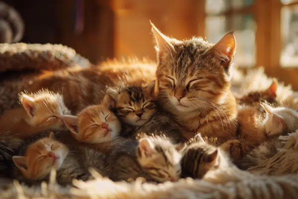Portée des chattes : nombre maximal de chatons par naissance