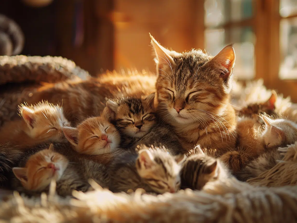 Portée des chattes : nombre maximal de chatons par naissance