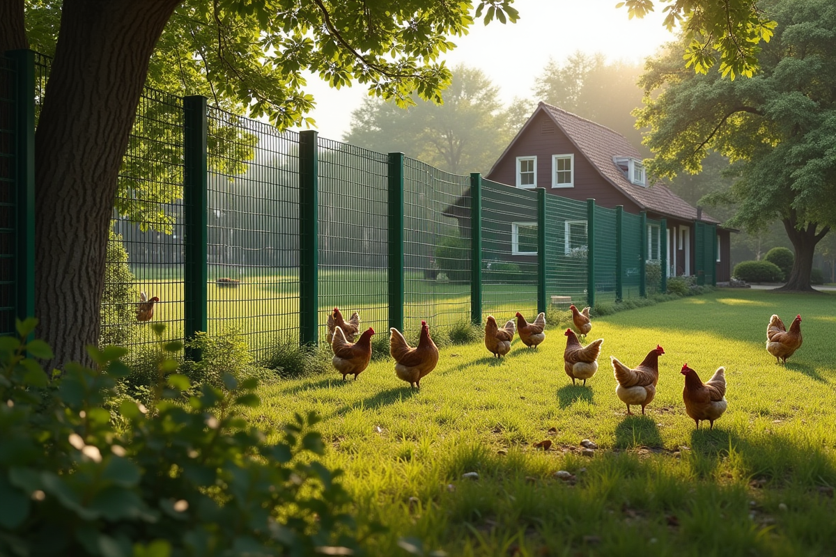 grillage poules